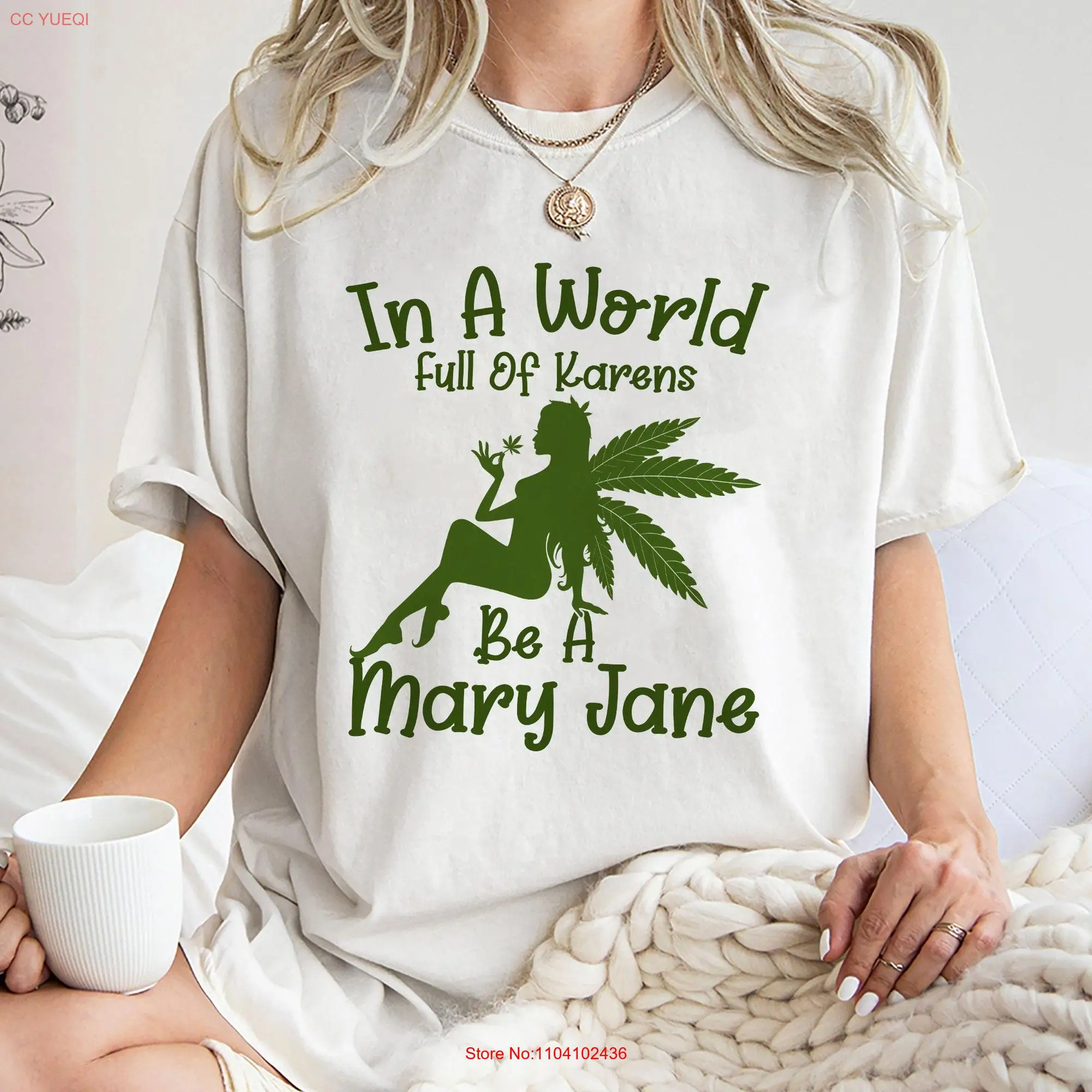 In A World Full Of karens Be Mary Jane T Shirt Trending Unique Stoner SweaT  long or short sleeves