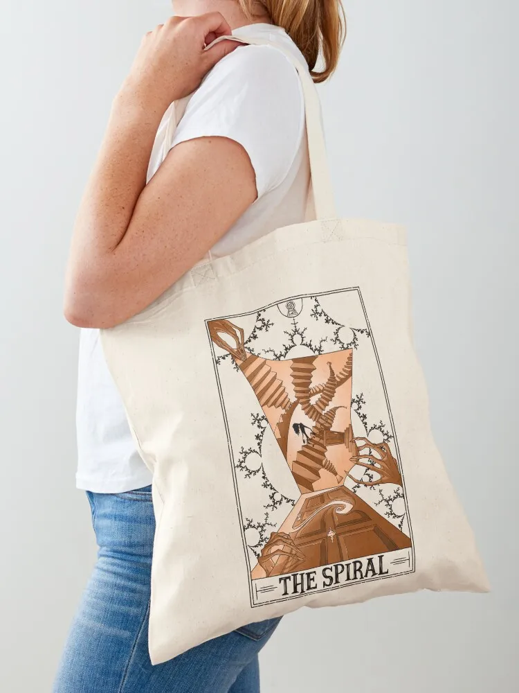 The Spiral Tarotesque - (Light) Tote Bag woman shopping bag cute tote bag Shopper handbag personalized tote