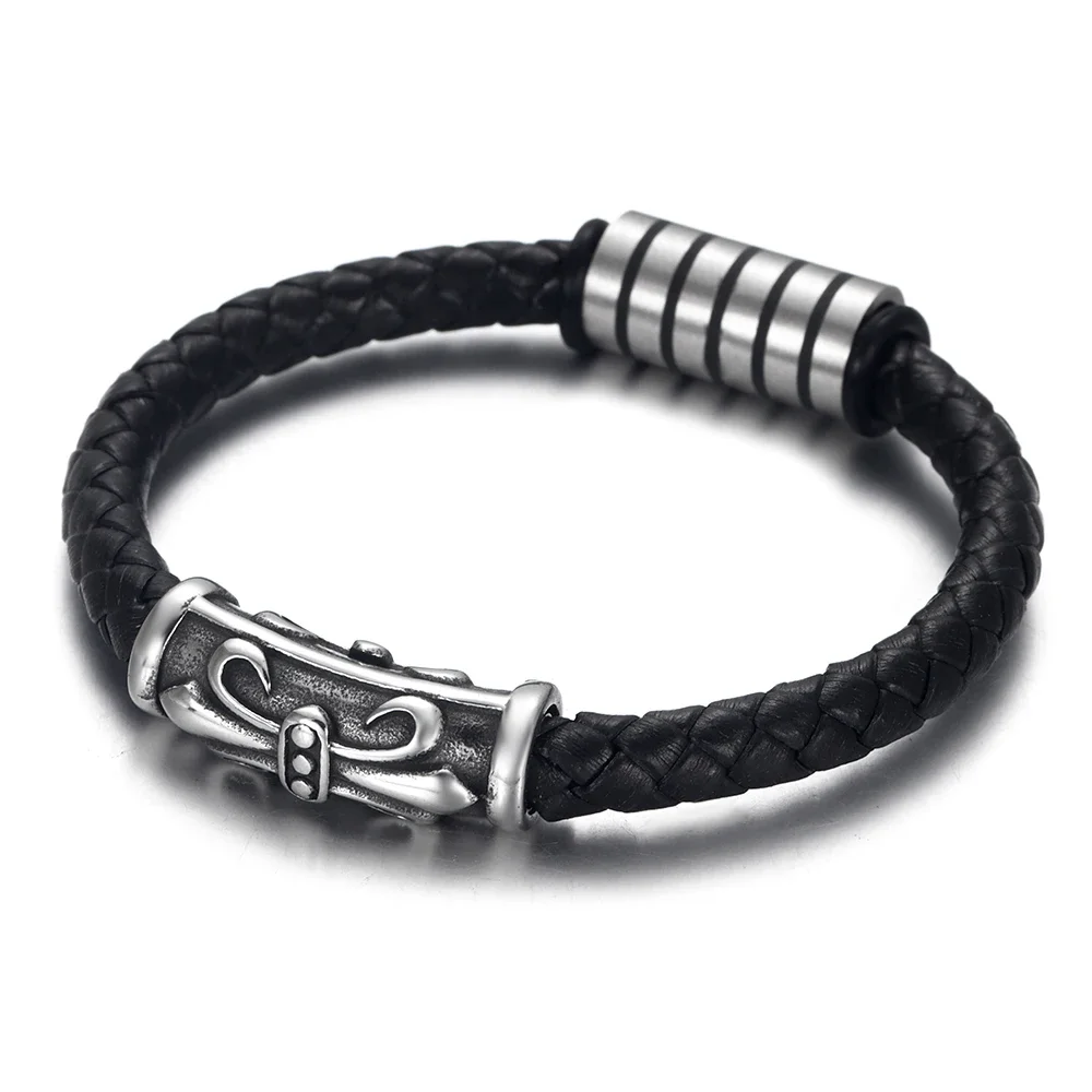 1Meter 6mm 8mm Round Braided Leather Cord String Rope For Women Men Bracelet Jewelry Craft Making DIY Finding Accessories