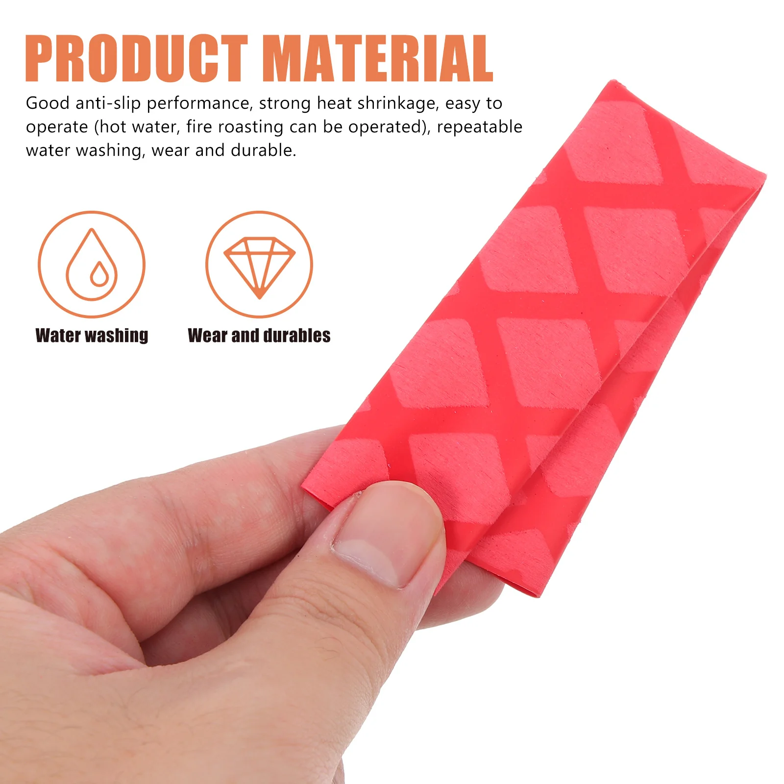 

2Pairs Non Slip Sleeve for Drumsticks Professional Heat Shrinkable Reusable Wear Resistant Perfect Gift for Drummers