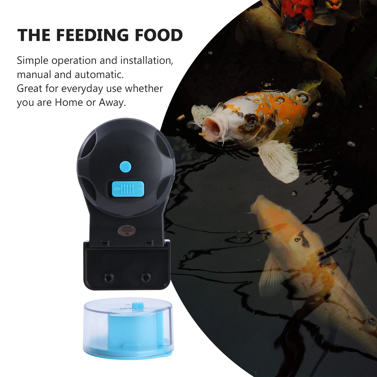 

Adjustable Automatic Fish Feeder Operated Timer Fish Food Dispenser Aquarium Auto Feeder Manual Moisture Resistant