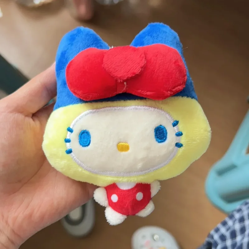 

Hello Kitty Sanrio Kawaii Plush Toy Cute Singer Collaboration Series Plush Doll Backpack Pendant Girl's Day Birthday Gift