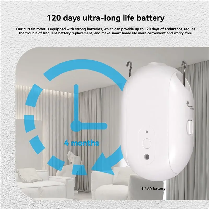 T24C 2X Tuya Zigbee Smart Electric Curtain Robot Timing Auto Opener Closer Light Sensor App Remote Control