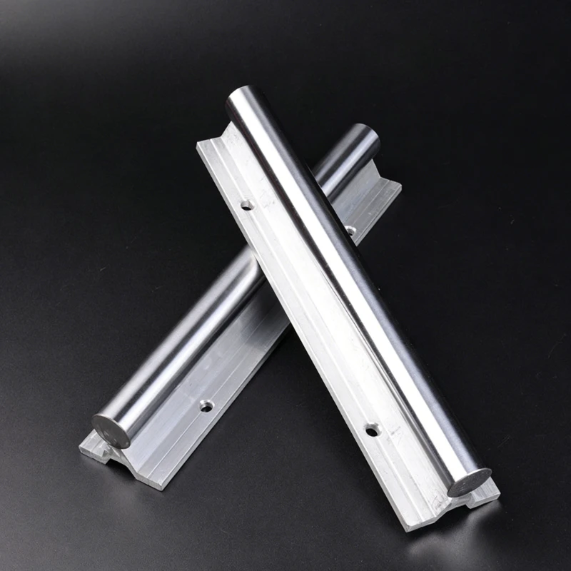 1pcs SBR12 SBR16 SBR20 Linear Guide Rail Fully Supported 200-300-400-50mm Shaft Rod for CNC Router Parts High Precision Motion