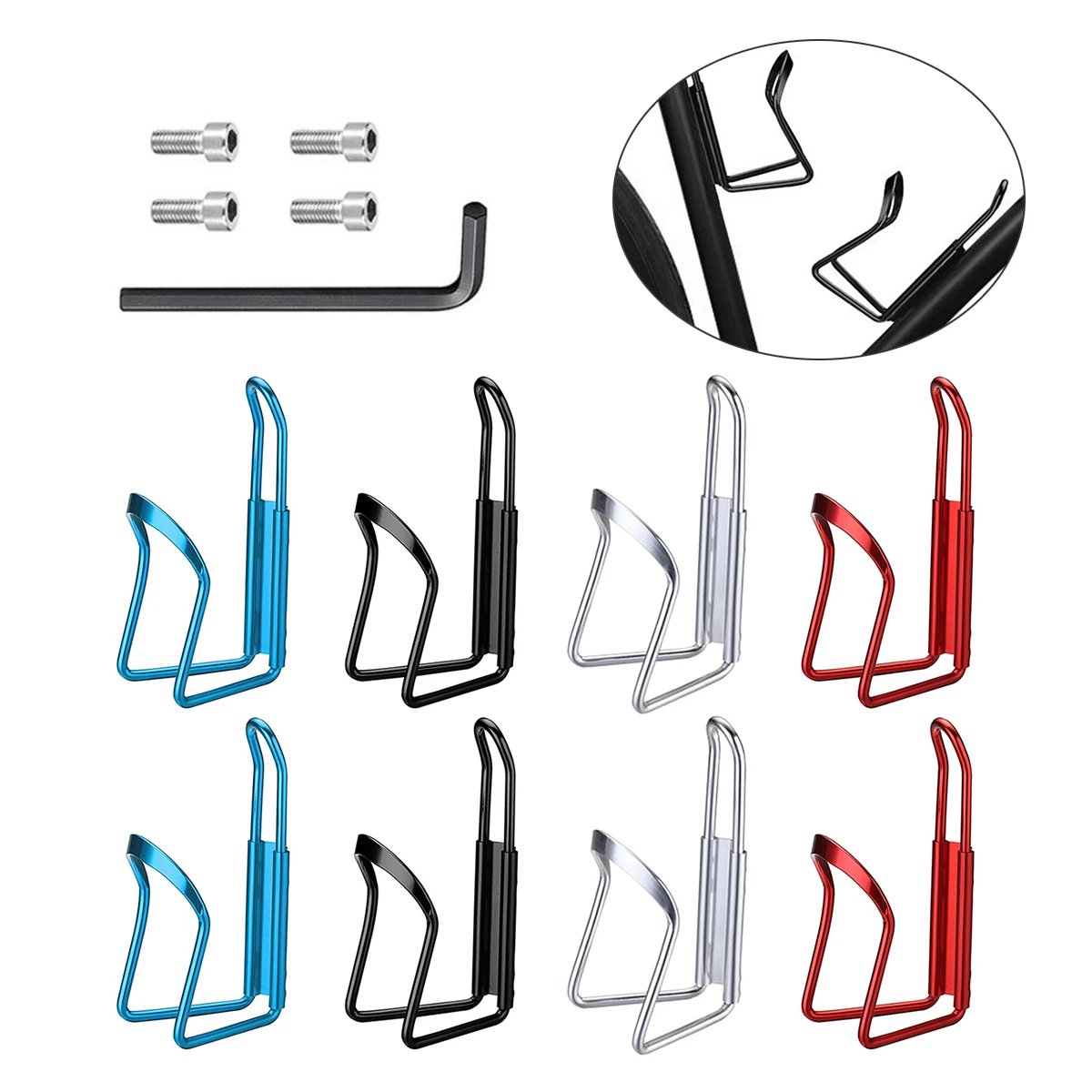 

2Pcs/lot Bike Water Bottle Holder Aluminum Alloy Mountain Bicycle Water Cup Cages Cycling Drink Racks for Outdoor Sports