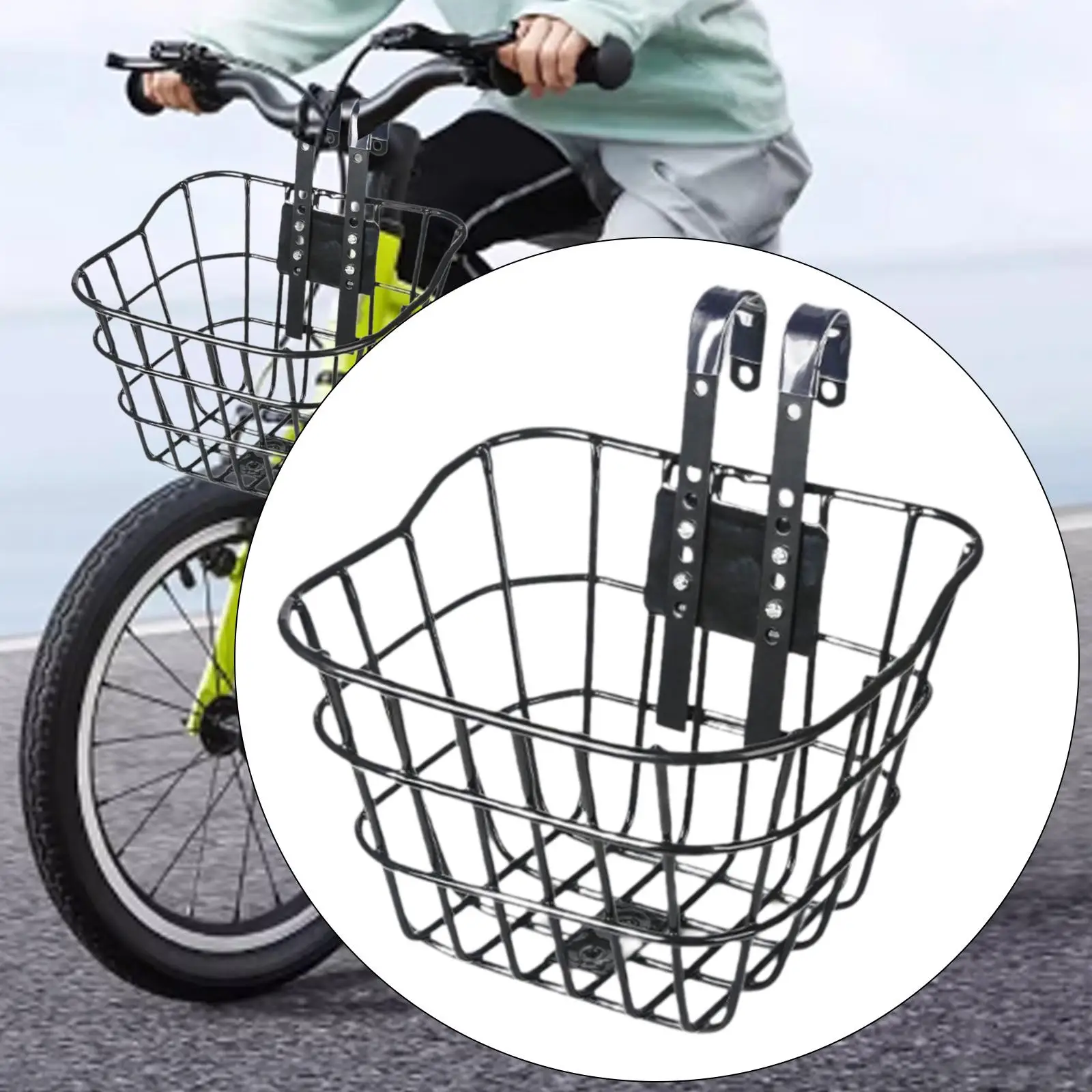 Kids Bike Basket Front Decoration Handlebar Basket Simple Child Bicycle Basket