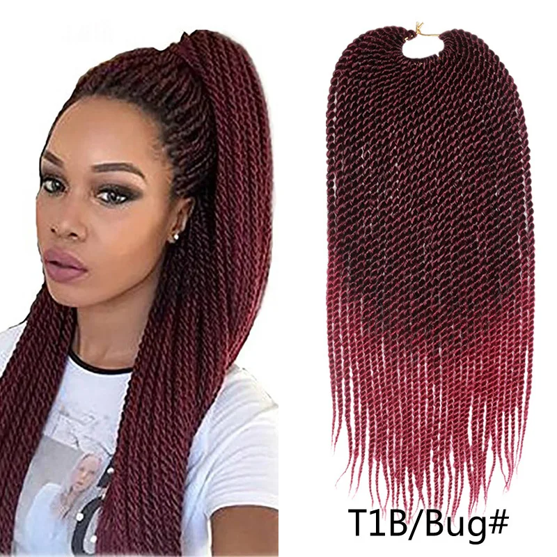 2 Stand Twist Crochet Braid Hair Synthetic Senegalese Twist Crochet DIY Braids For  Daily Party Afro Wig