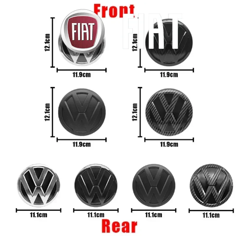 

Volkswagen Car Logo Emblem Hood Front And Rear Tail Mark Rear Badge Modification Replacement Accessories For VW Polo 2014-2018