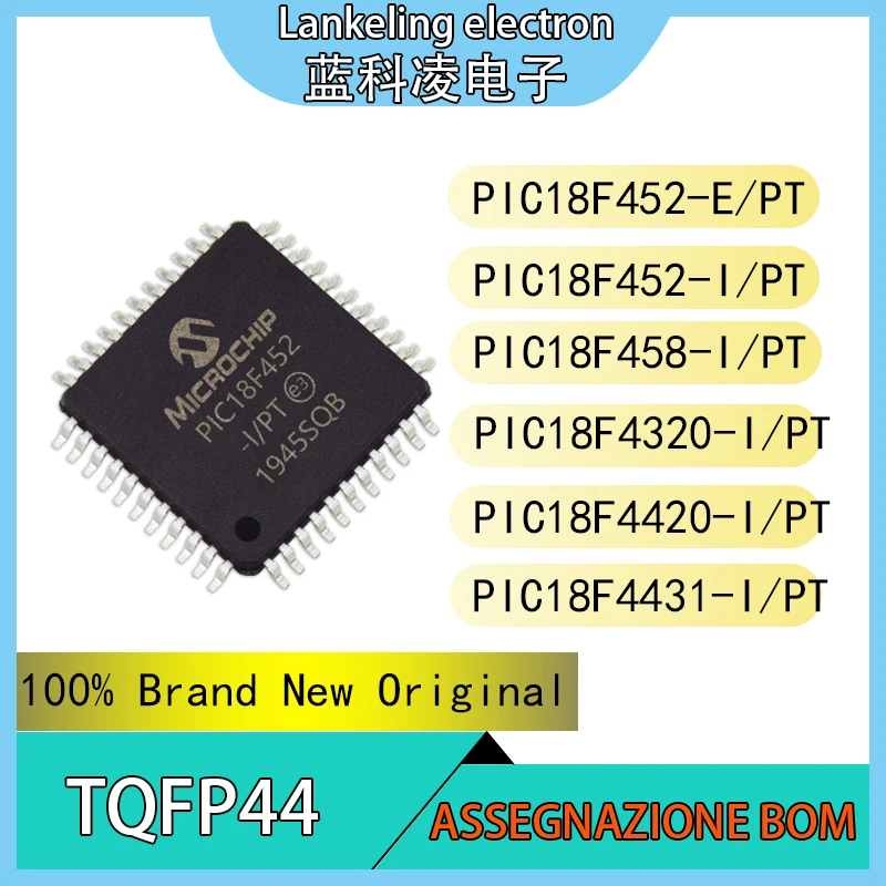 

PIC18F452-E/PT PIC18F452-I/PT PIC18F458-I/PT PIC18F4320-I/PT PIC18F4420-I/PT PIC18F4431-I/PT Integrated circuit TQFP44