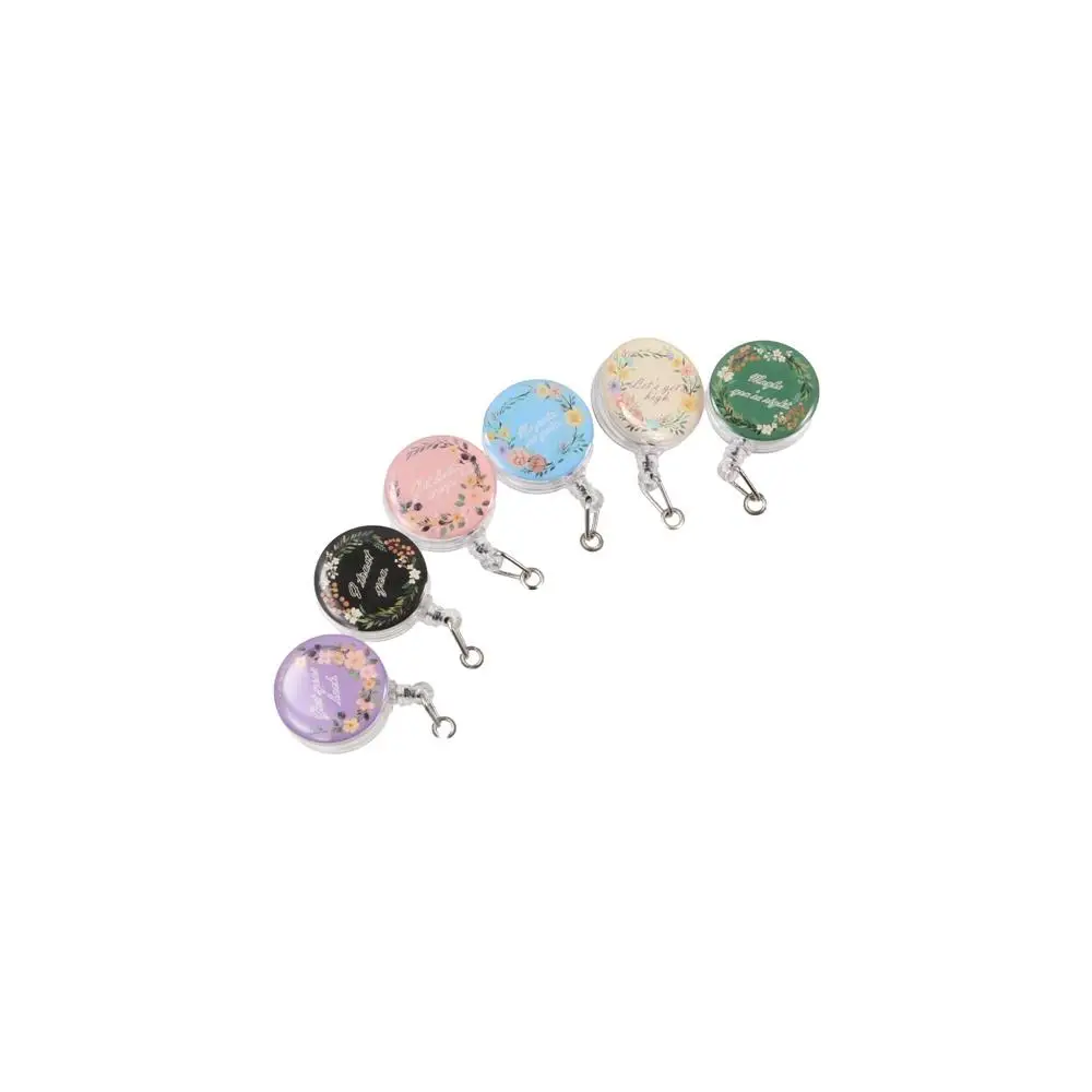 

Stretchable Badge Clip Wreath Fall-proof Nurse Badge Holder ID Card Clips with Back Clip Name Card Holder Employee Welfare