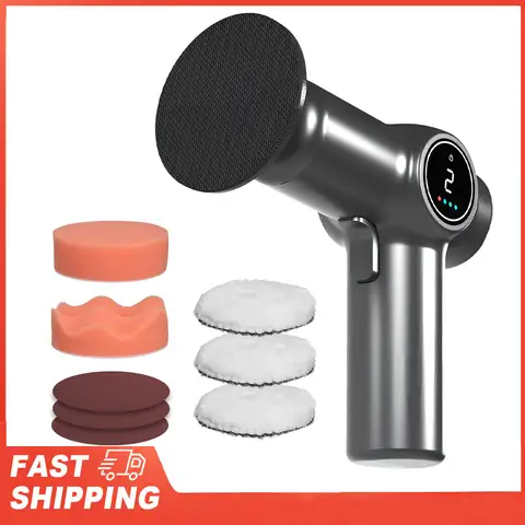 2단 속도 조절 가능한 전기 자동 폴리싱 무선 편심 자동차 폴리셔 LCD 화면 포함 자동차 버퍼 폴리셔 키트