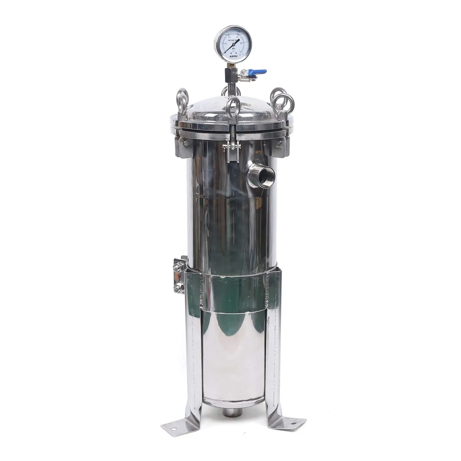 

Fluid Filter, 304 Stainless Steel - 2 Bag Filter Housing, 150Psl High Pressure Filtration System, 2 Inch Npt Inlet/Outlet High P