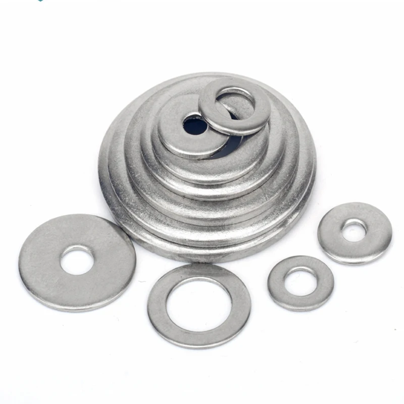 M 1,6 M2 M3 M5 M6 M8 ~ M24 304 Edelstahl Dichtung Ultra-dünne Metall Schraube Flache Washer standard Erhöhen Verdickt Meson Washer