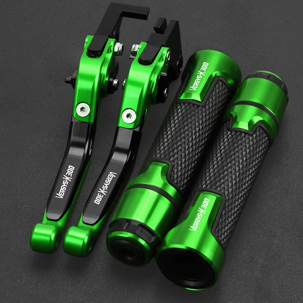 

For Kawasaki VERSYS-X300 VERSYS X300 Adjustable Brake Clutch Levers Foldable Handle Hand Grips Set 2017-2021 2020 2019 2018