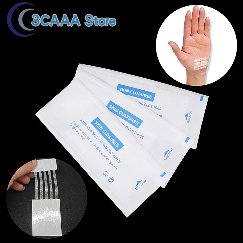 2/5 Strips Wound Skin Closure Strips Postpartum Wound Repair Cosmetic Surgery Strip Adhesive Medical Suture Free Surgical Tape