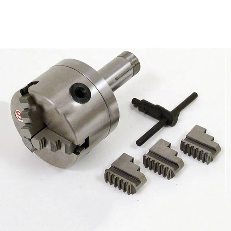 High Precision Lathe Chucks 3 Jaw 4 Jaw Lathe Chucks Adaptor With R8/5C/MS2/MS3/MS4 MS5 Shank Flange