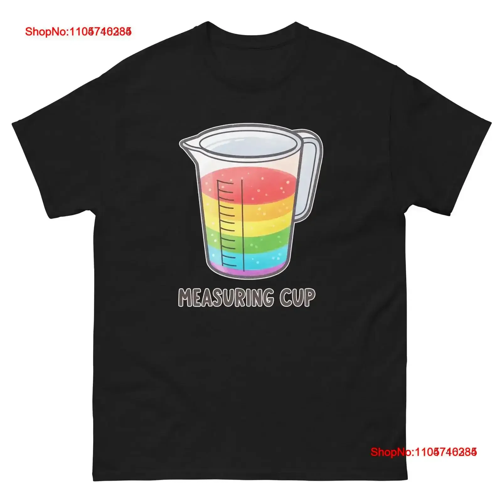 Measuring Cup Popular Illustration Object T Shirt vintage Washed Casual Soft Versatile fashion Slightly Breathable homme