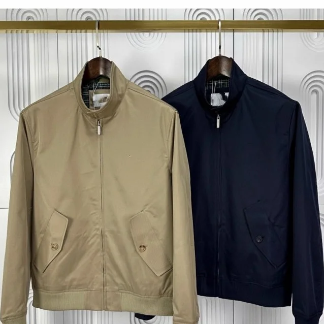 

ex Busin Повседневная длинная све воротник-стойка на молнии Jaet Весна Осень Multi-ocn Хлопковая подставка Faion Urban