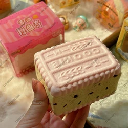Sandwich Cookie Squishy Toy Slow Rising Butter Cookie Stress Relief Fidget Toys for Kids and Adults Funny ASMR Sensory Toys Gift
