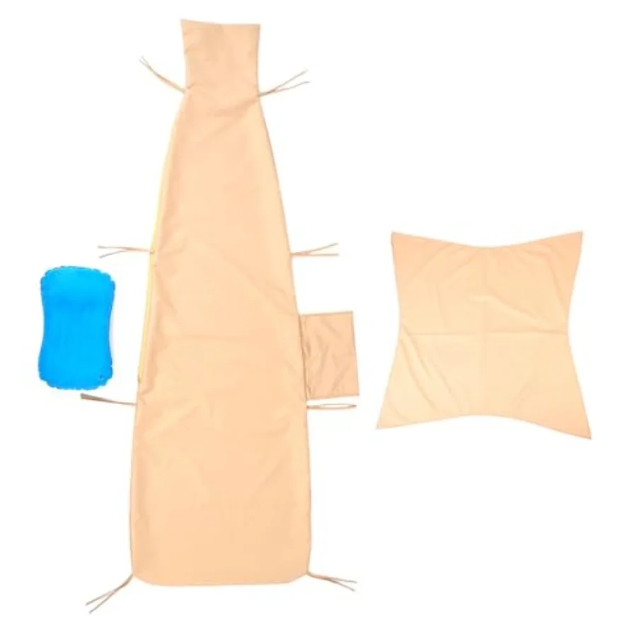 

Replacement Cover for Outdoor Hanging Lounge Chair Cushion Cover Only Waterproof with Umbrella Fabric and Inflatable Headrest P
