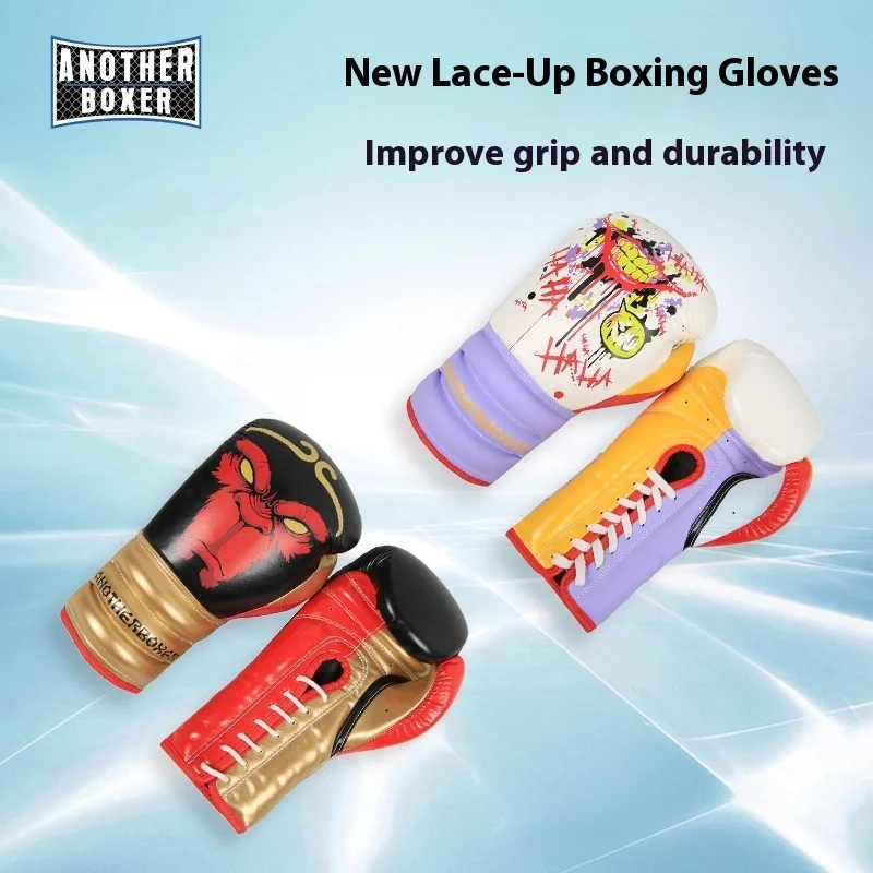 Boxing Gloves High Grade Sparring Muay Thai Glove Graffiti Karate Punch Training Equipment Men Women Kids Kickboxing Fight Glove