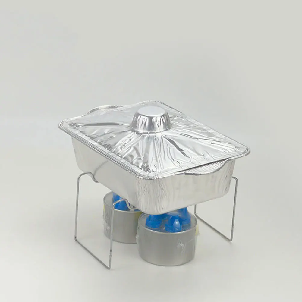 

Aluminum Foil Pan Disposable Non Stick Baking Pot Heat Resistant for Bbq Picnic Outdoor Camping Food Storage Tinfoil Pots