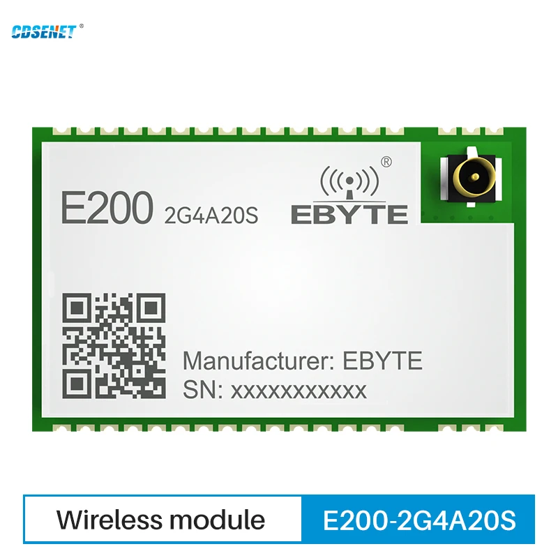 2.4GHz Wireless Audio Transmission Module 20dBm CDSENT E200-2G4A20S IPEX/Stamp Hole One-to-One Transmission URAT Small Size