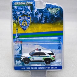 Greenlight 1/64 2023 Ford Explorer Police Interceptor Utility Alloy Car Model Static Decoration Collectible Gift