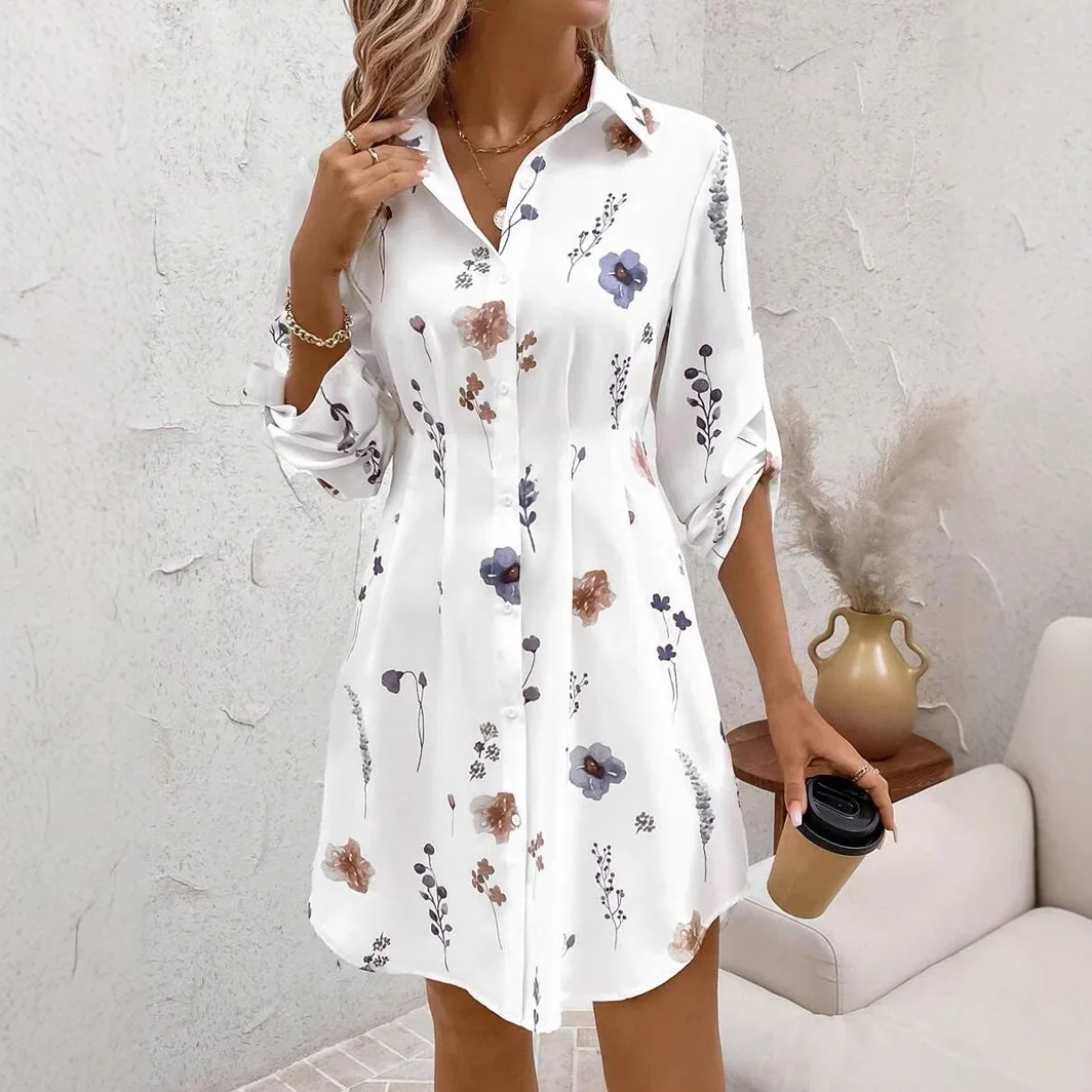 

2026 Women's Spring and Autumn Daily Versatile Casual Comfortable Slim Elegant Floral Sleeveless Pocket Vest Dress for Women