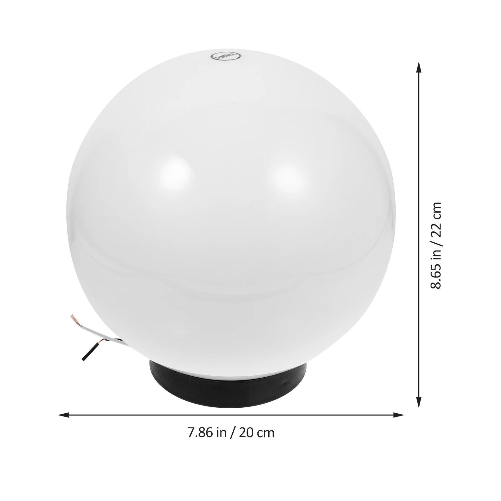 

Outdoor Globe Lampshade 200x95mm Plastic Weather Resistant Post Shade Solar Light Patio Decor Outdoor