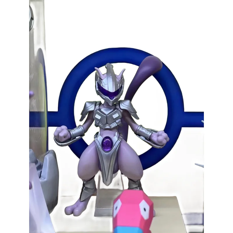 11Cm Stalen Mewtwo Action Figure Anime Pokémon Figuren Gk Collectie Ornament Geschenken Cartoon Model Pop Cadeau Speelgoed Decoratie