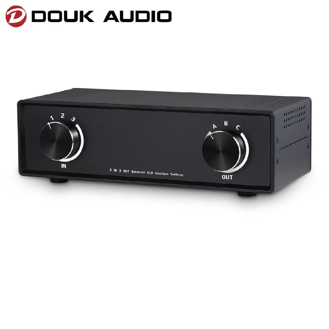 

Сбалансированный аудиопереключатель Douk Audio 3-в-3-выход стерео XLR ручной переключатель сплиттер для домашнего CD-плеера/предусилителя/усилителя