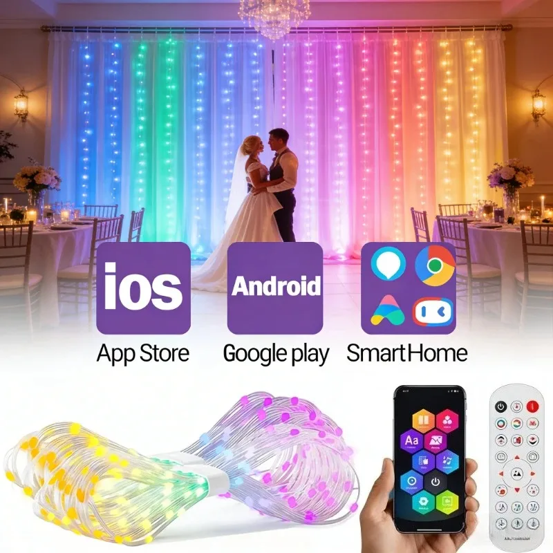 smart-curtain-string-lights-400-leds-rgb-dream-color-matrix-pixel-display-bluetooth-usb-5v-app-control-christmas-home-window