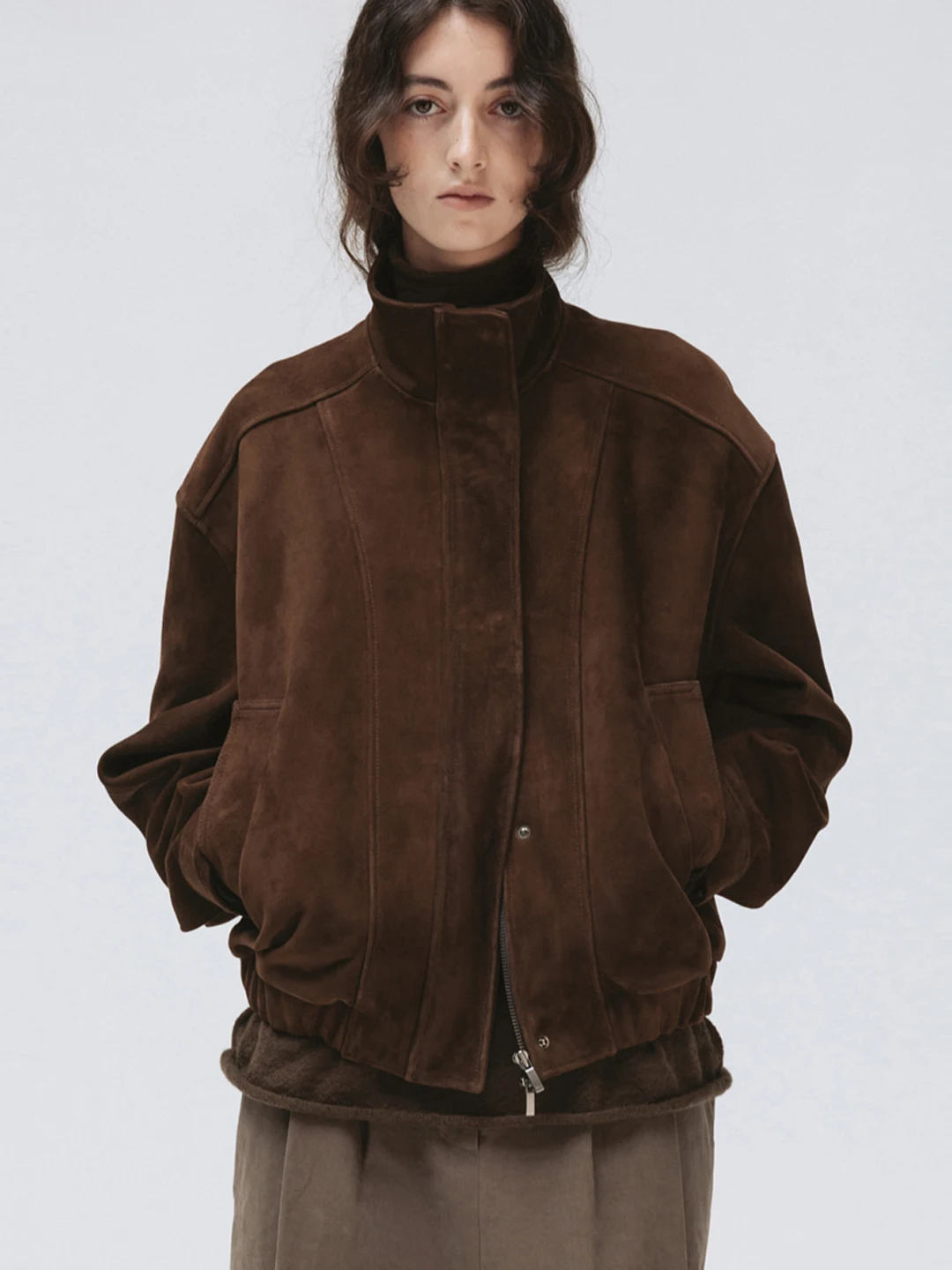 

Leather Jacket Women's Autumn and Winter New High-end Loose Small Suede Jacket Casacos De Inverno Feminino