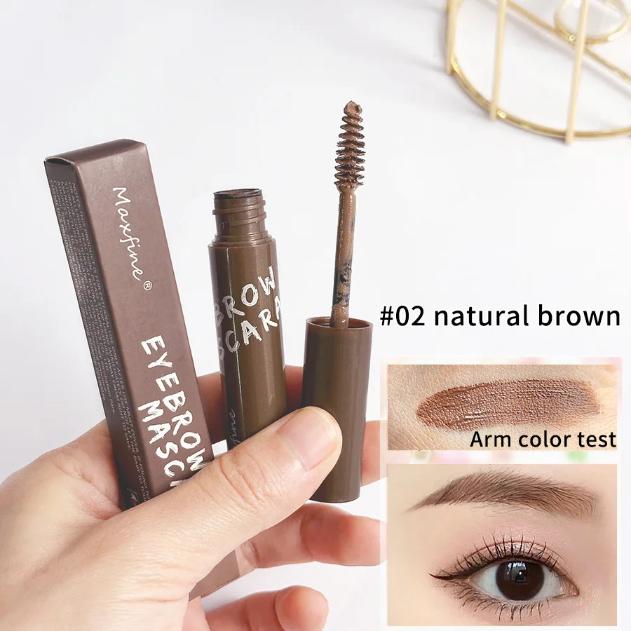 Tintura de sobrancelha tridimensional, marrom claro, à prova d'água, de longa duração, não desbota, secagem rápida, natural, sem manchas, modelagem de sobrancelha