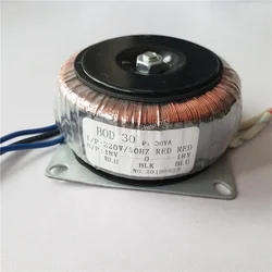 30W Ring Transformer 220V To 12V-0-12V Isolation Transformer Toroidal 24V 15V-0-15V Copper Custom Audio Amplifier Power Supply