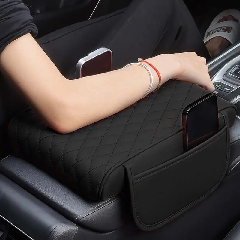 Memory Foam Car Armrest Cushion Waterproof Center Console Arm Rest Protection Cushion Auto Armrests Storage Box Cover Pad