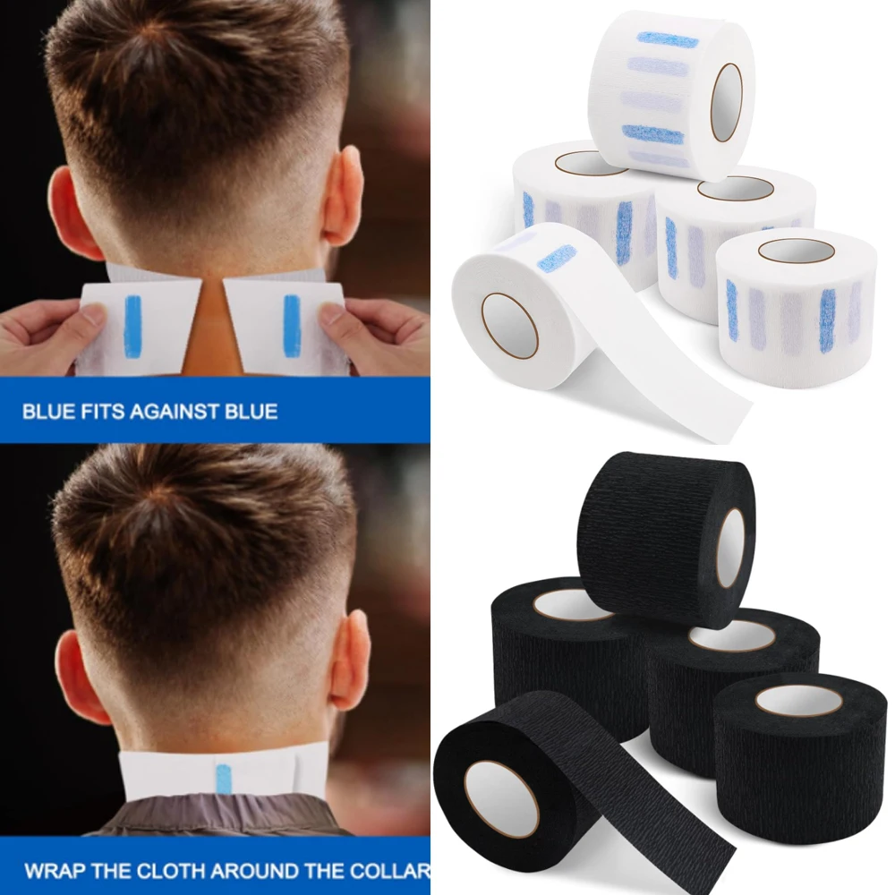 1/2/5 Rolls Disposable Barber Neck Strips Professional Paper Neck Band Protector Hairdressing Accessory Tool for Hair Cutting