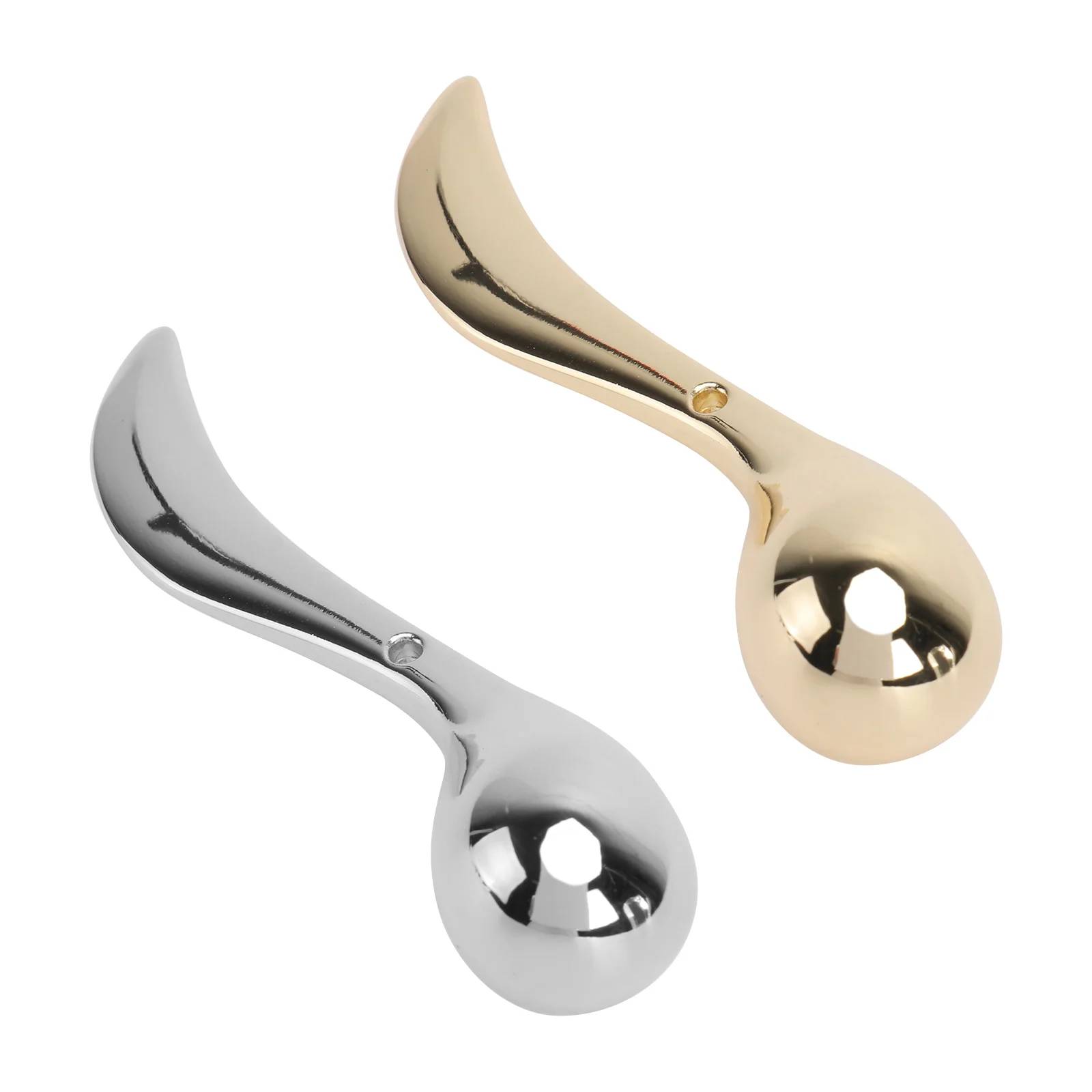 

2pcs Zinc Alloy Cream Spoon Facial Skincare Tool Mini Portable Face Scoop For Makeup Eye Cream Scoops Hygienic Design Curved