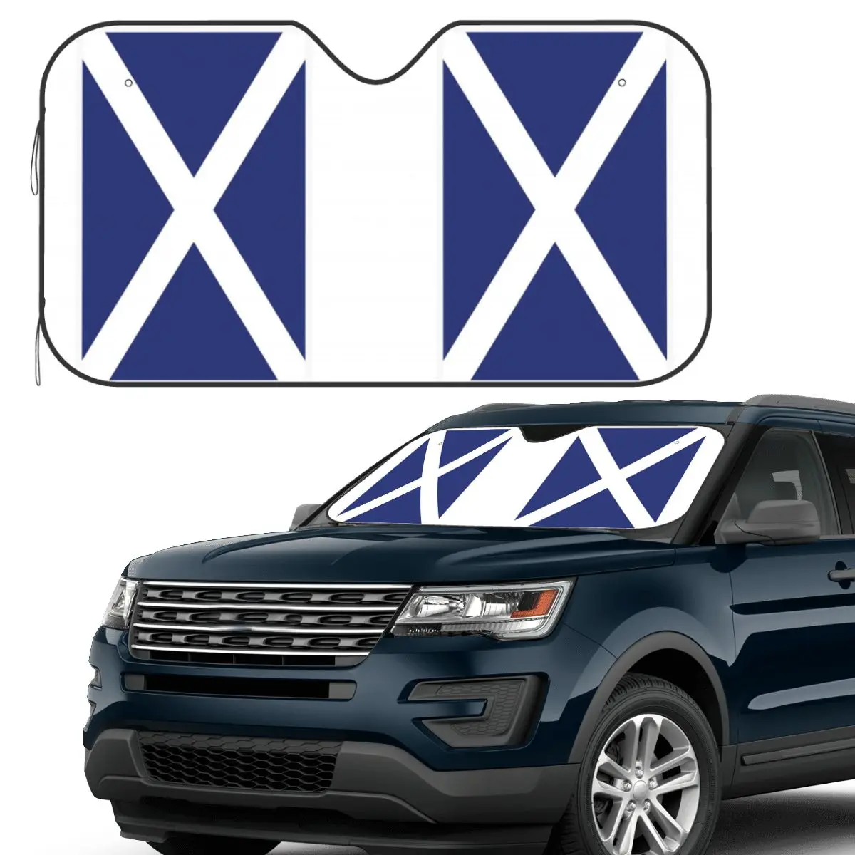 

Scotland Flag Sunshade Windscreen Car Front Windshield Window Sun Visor Accessories Covers