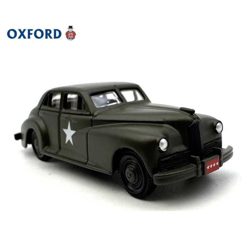 รถของเล่นจำลองอ็อกซ์ฟอร์ด 1:87 แพ็คการ์ด รถขับเคลื่อนโดยกองทัพสหรัฐฯ ทำจากโลหะผสม สำหรับเด็ก