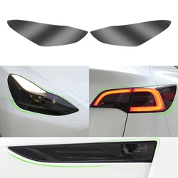 For Tesla Model 3 Y S X PPF Blackened Headlight Taillight Foglight Protective Film Headlight Tail Lamp Color Changing Films