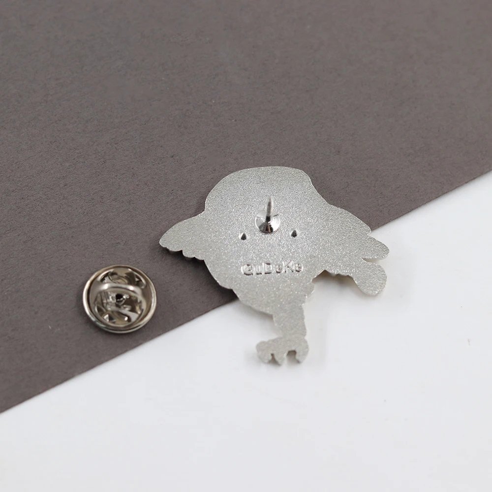 Weird Bird Owl Enamel Pin Cute Long Legged Owl Brooches Cartoon Bird Animal Badges Funny Fantasy Creature Lapel Pins Jewelry Gif