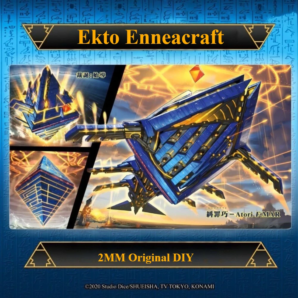 

2MM Original DIY Yugioh Enneacraft - Atori.MAR Play Mat Yu-Gi-Oh! TCG OCG Trading Card Game Mat Rubber Mouse Pad