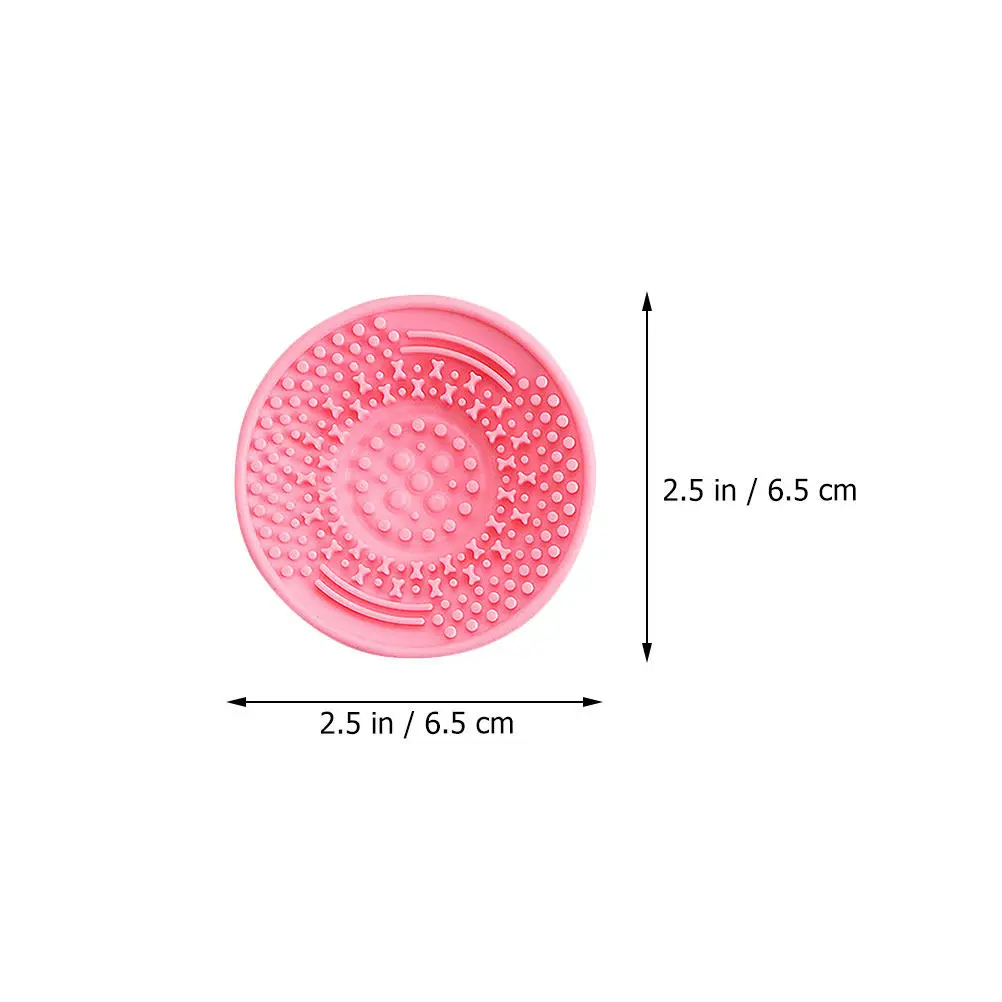 6Pcs Silicone Makeup Brush Cleaning Mat Portable Handheld Washer for Brushes Sponges Beauty Tools Quick Dry Non Deforming