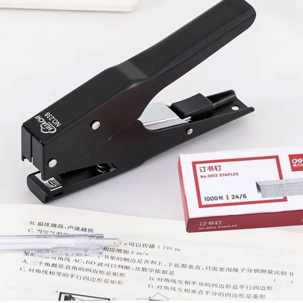 

Hand-held stapler for take-out packaging, labor-saving stapler with 1000pcs 24/6 universal staples