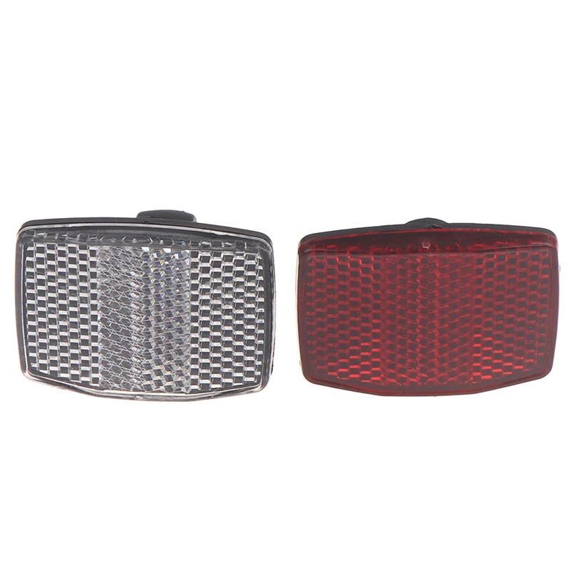 Neue 1pcs hochwertige Fahrrad Fahrrad Lenker Reflektor reflektierende vordere hintere Warnleuchte Sicherheits linse weiß/rot