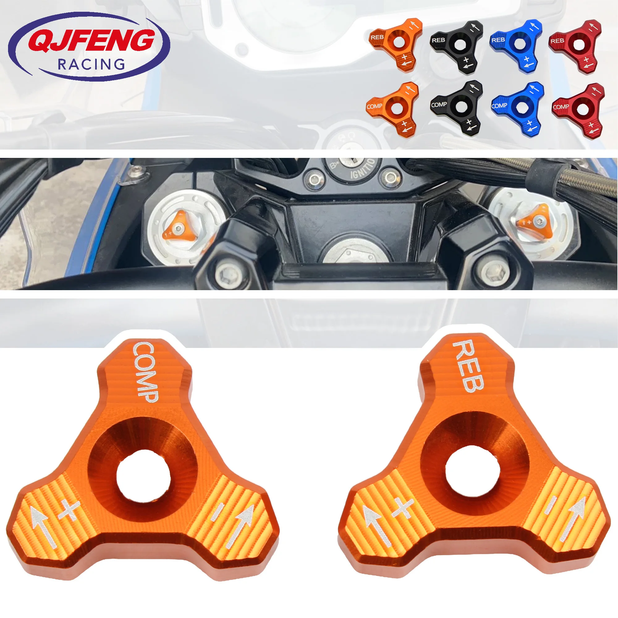 

Motocross Front Shock Absorber Fork Knob Adjuster Bolt For Husqvarna DSX BETA RR 125 VOGE 625 For KTM 525 TC TE FC FE EXC SX XC