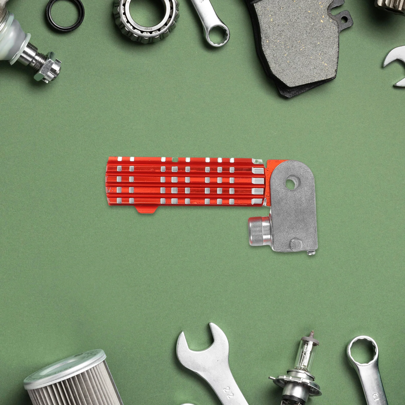 

2pcs Motorcycle Foot Pegs Aluminum Alloy Folding Rear Passenger Footrest For Dirt Bike Scooter Commuting Foldable Motorbike