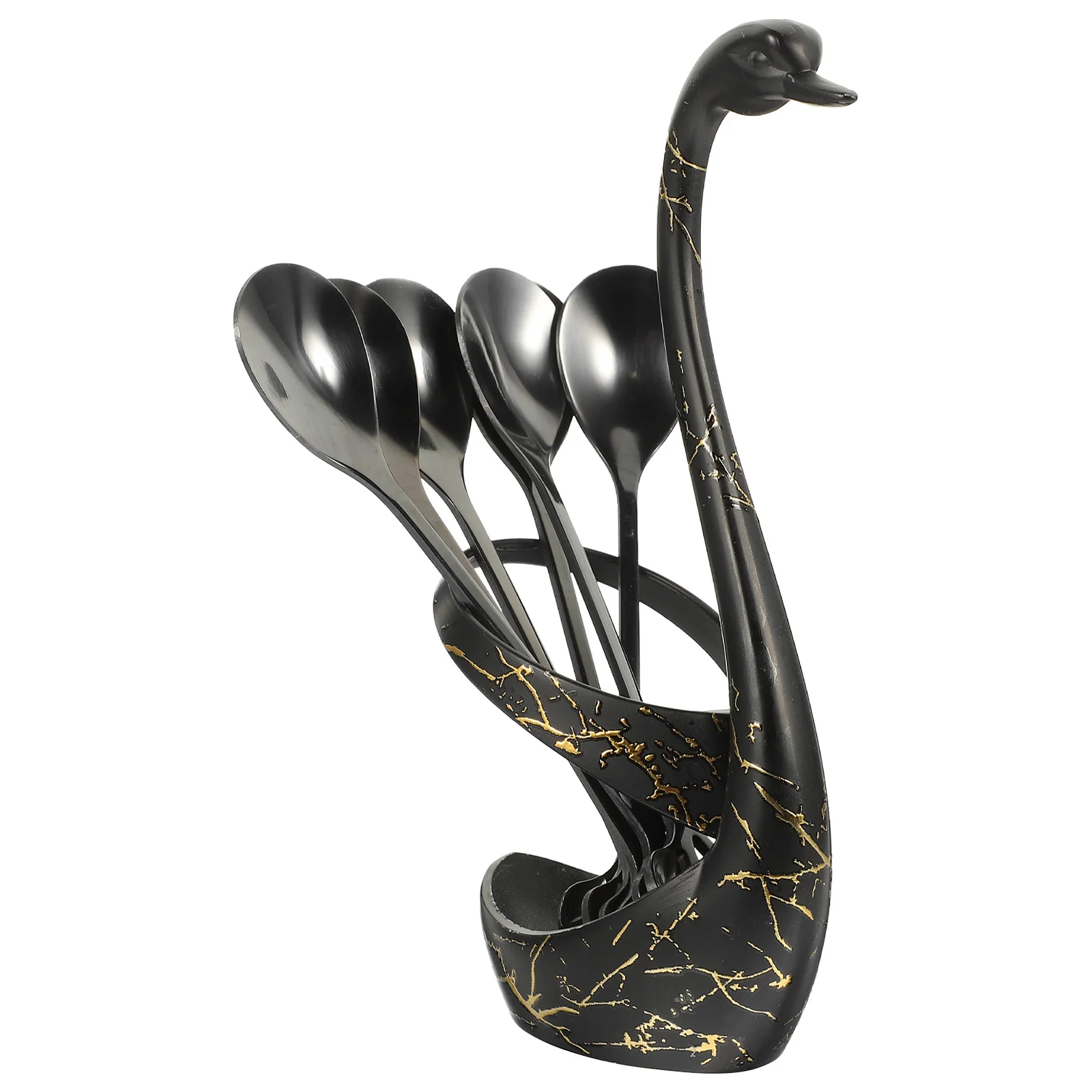 

1 Set Stainless Steel Fruit Fork Coffee Spoon Set Classic European Design Thickened Base Exquisite Handle Pattern Spoons With